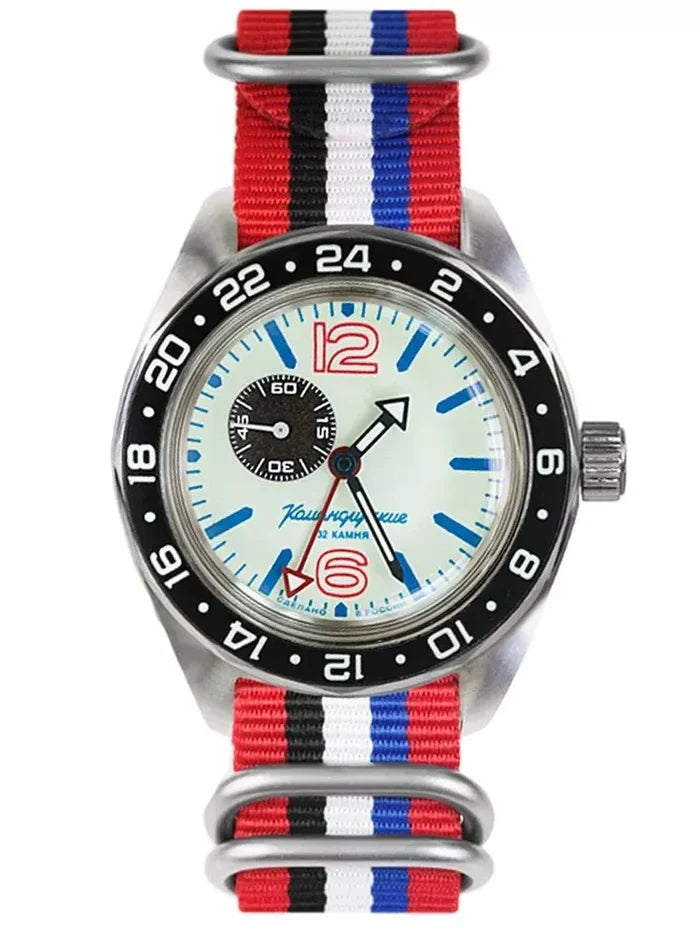 Vostok Komandirskie GMT Watch | Komandirskie 03098A | ScubaDudeStore