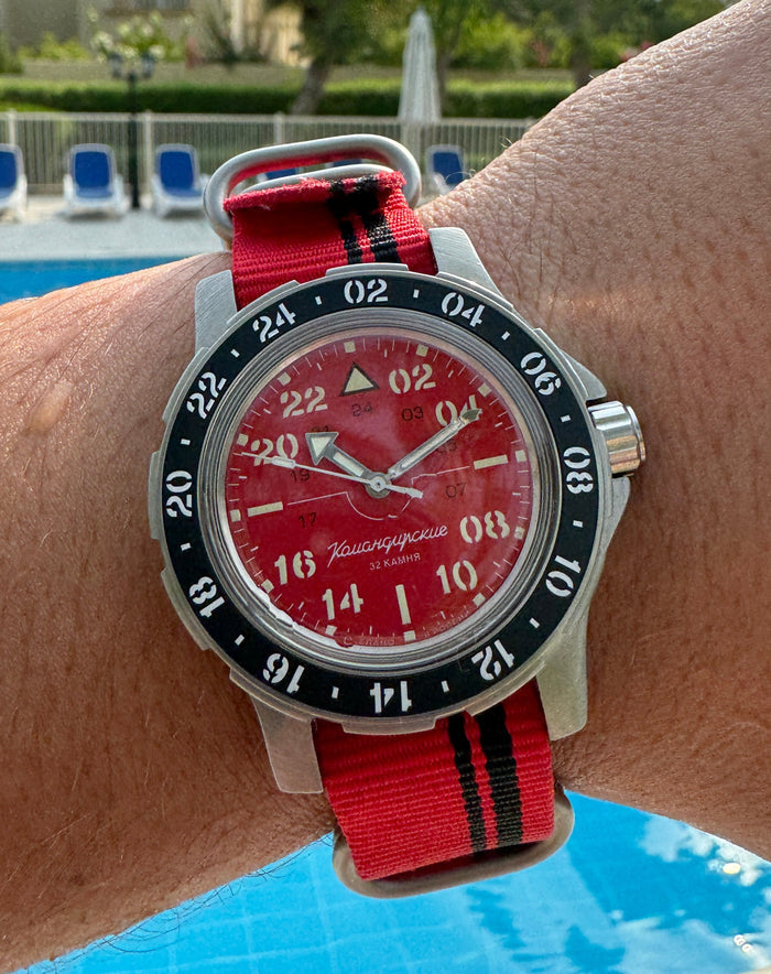 Vostok Komandirskie 18009B Watch | Scubadudestore