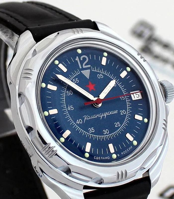 Vostok Komandirskie 211398 GRU Mechanical Military Watch | Scubadudestore