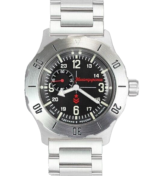 Vostok Komandirskie 350504 Military Watch | Scubadudestore