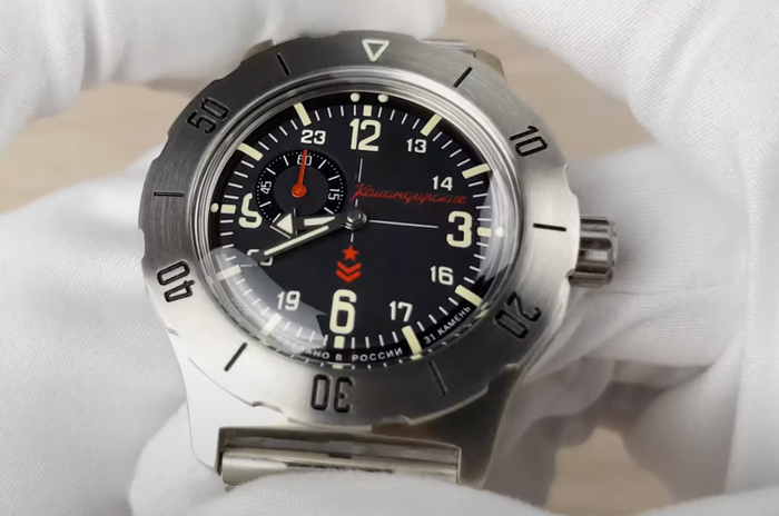Vostok Komandirskie 350504 Military Watch | Scubadudestore