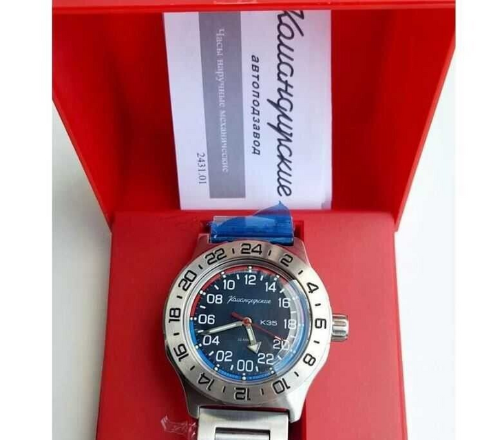 Vostok Komandirskie K-35 | 24-Hour Watch | ScubaDudeStore