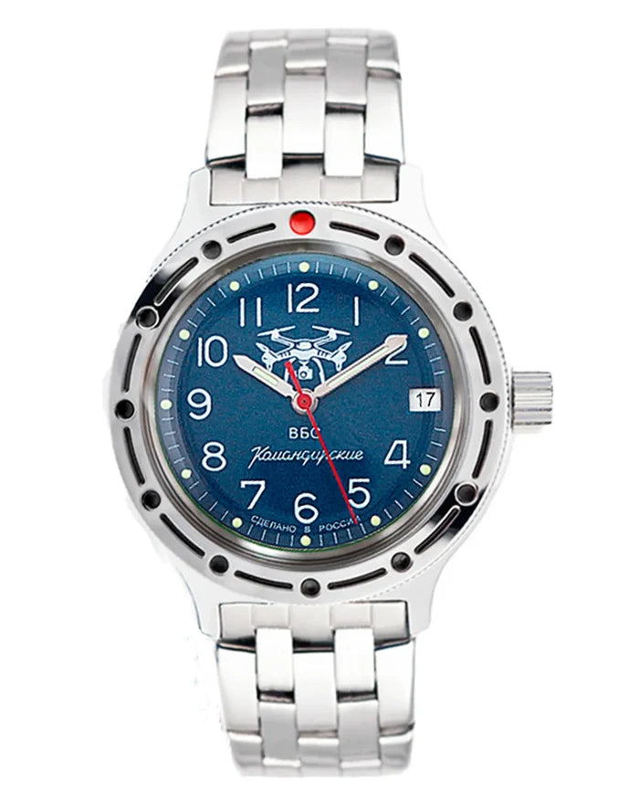 Vostok Komandirskie 42091G Unmanned Systems Forces Watch | Scubadudestore