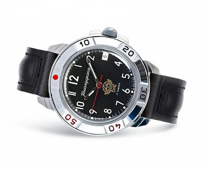 Vostok Komandirskie 43121B Mechanical Military Watch | Scubadudestore