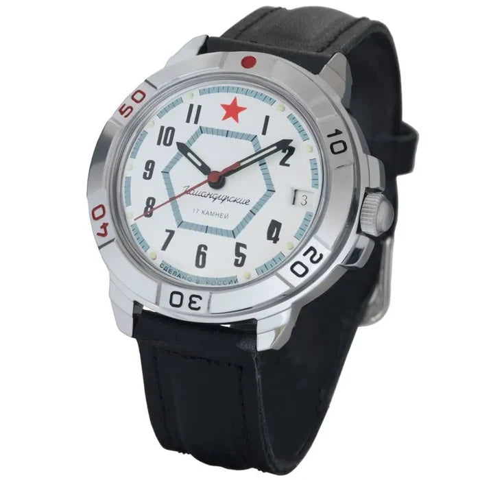 Vostok Komandirskie 431719 Mechanical Military Watch | Scubadudestore