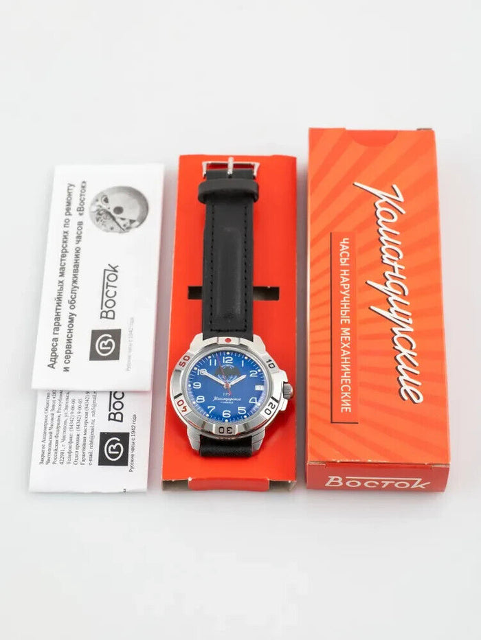 Vostok Komandirskie 431874 GRU Mechanical Military Watch | Scubadudestore