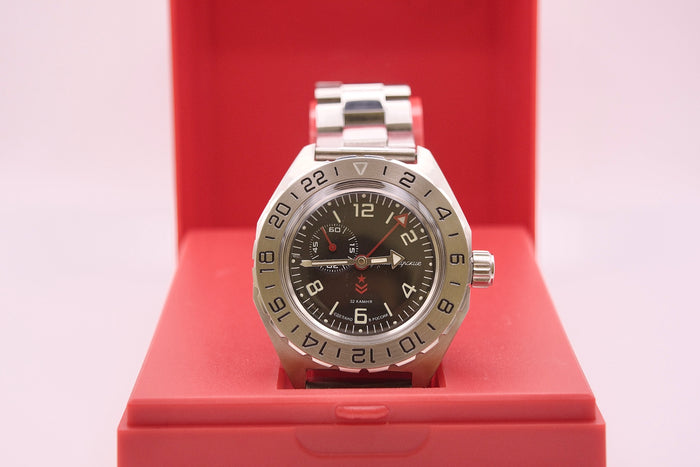 Vostok Komandirskie 650539 GMT | Scubadudestore