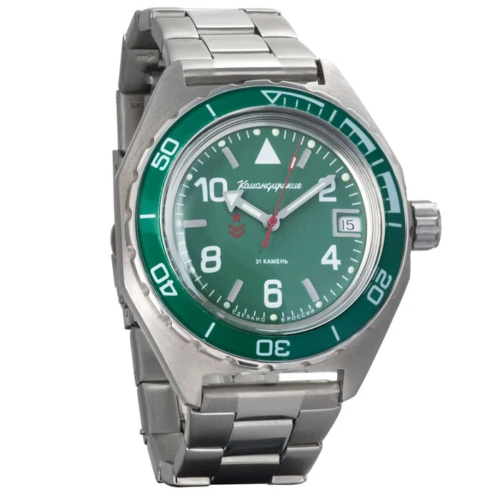 Vostok Komandirskie 650858 Automatic Mechanical Watch | Scubadudestore