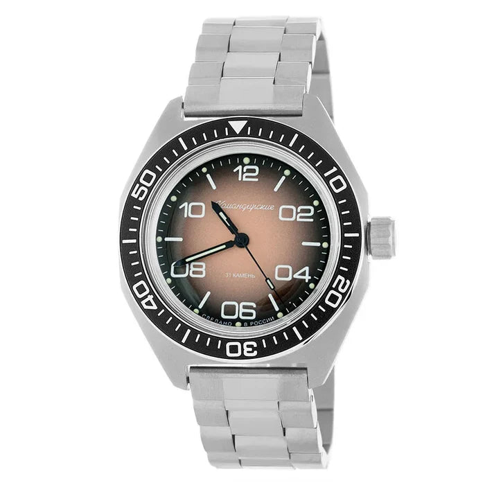 Vostok Komandirskie 65089G Automatic Mechanical Watch | Scubadudestore