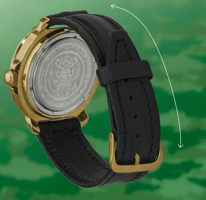 Vostok Komandirskie 81716V 24-Hour Military Mechanical Watch | Scubadudestore