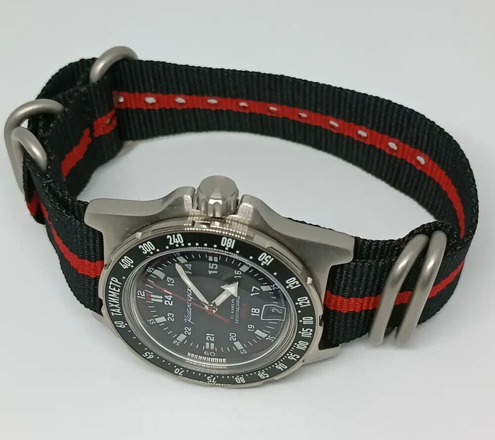 Vostok Komandirskie 95061B Automatic Watch with Tachymeter | Scubadudestore