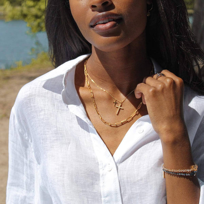 Walk By Faith Necklace - Gold Plated