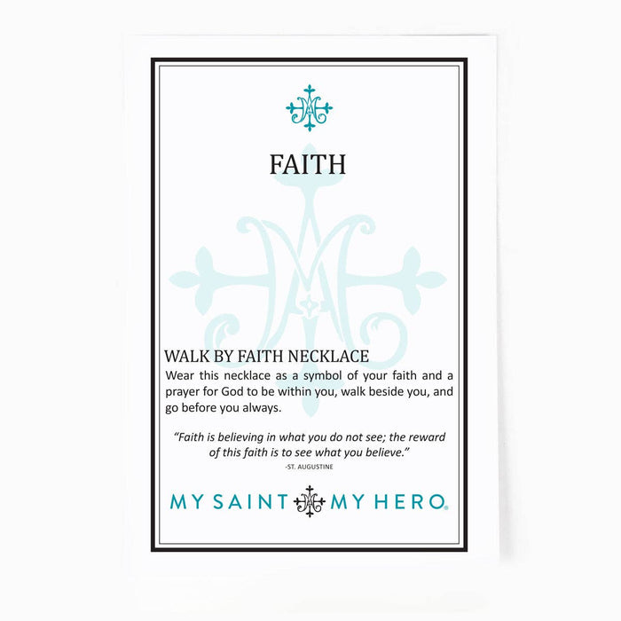 Walk By Faith Necklace - Gold Plated