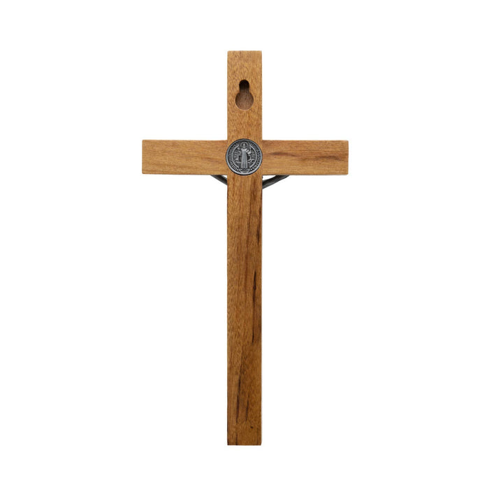 Wall Cross - St. Benedict Wooden   7.5"