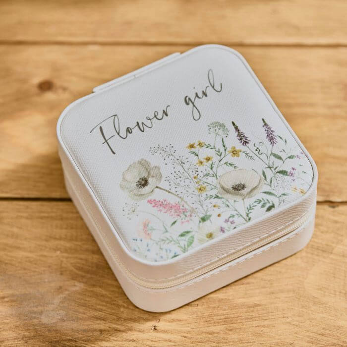 Wedding Flower Girl Keepsake Jewellery Box