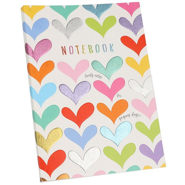 Wendy Jones-Blackett Hearts Notebook A5