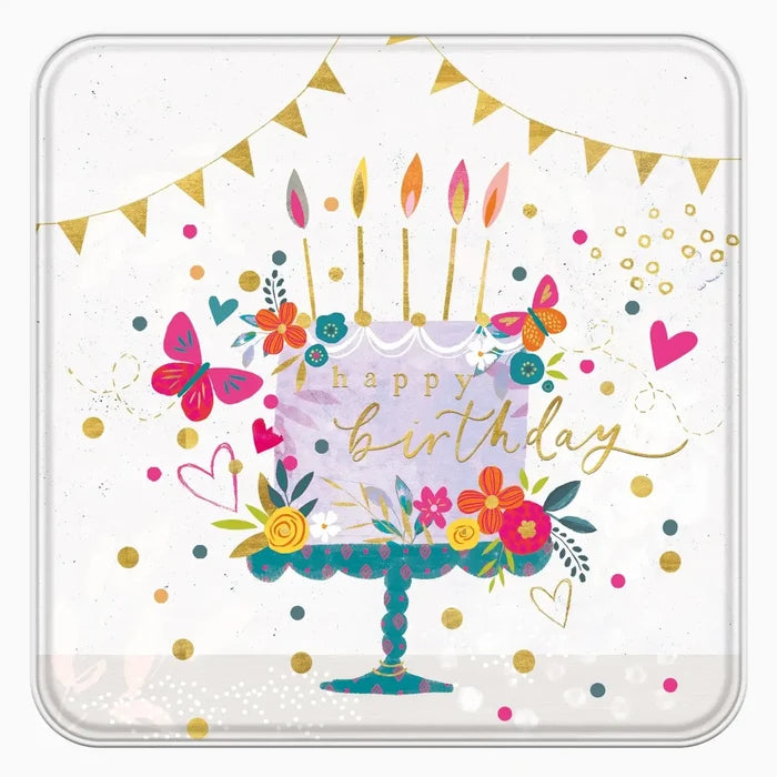 Whistlefish Cards - Now Let's Eat Cake Notelet Tin