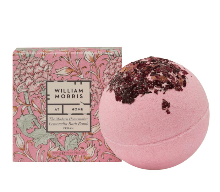 William Morris at Home - THE MODERN HOMEMAKER Rose Petal Bath Bomb 200g
