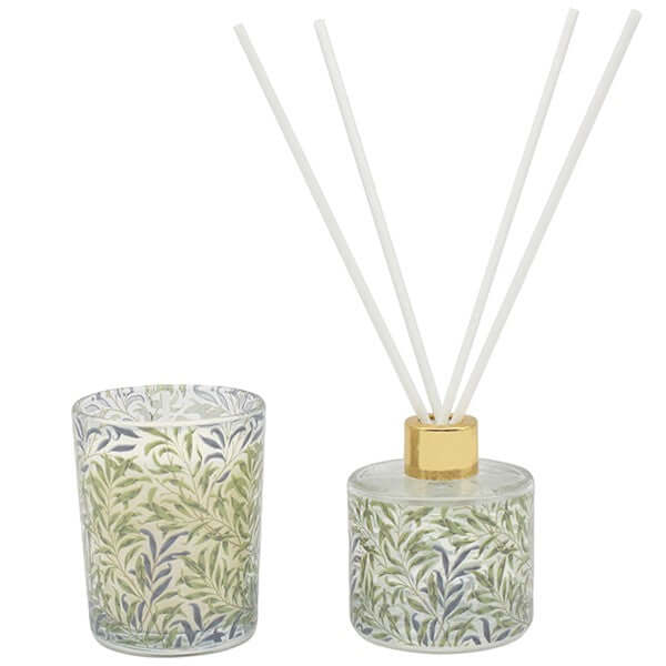 William Morris Willow Bough LED Gel Candle