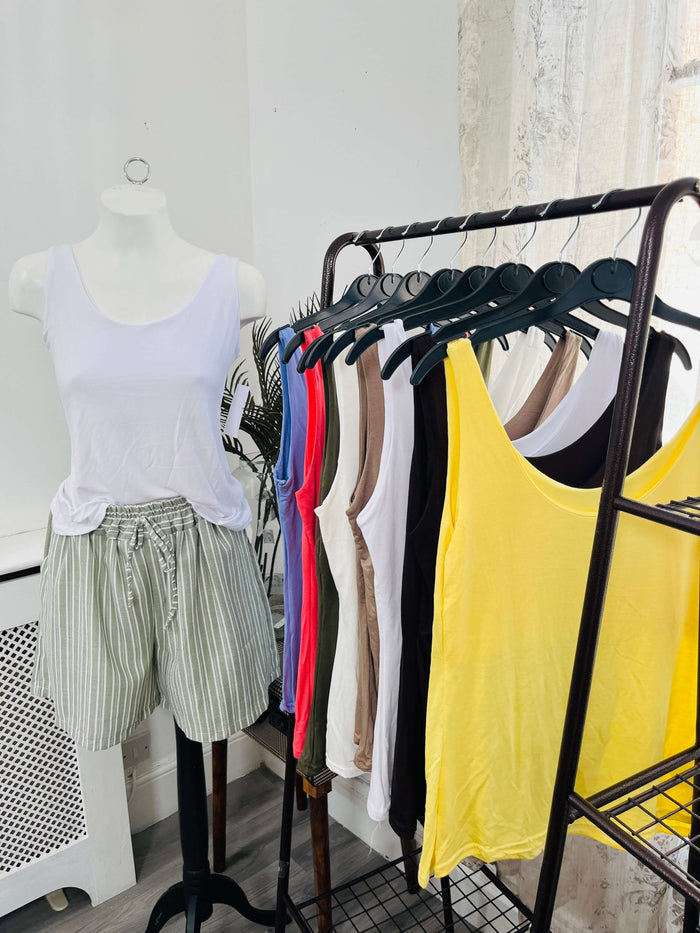 Womens Scoop Neck Vest Top