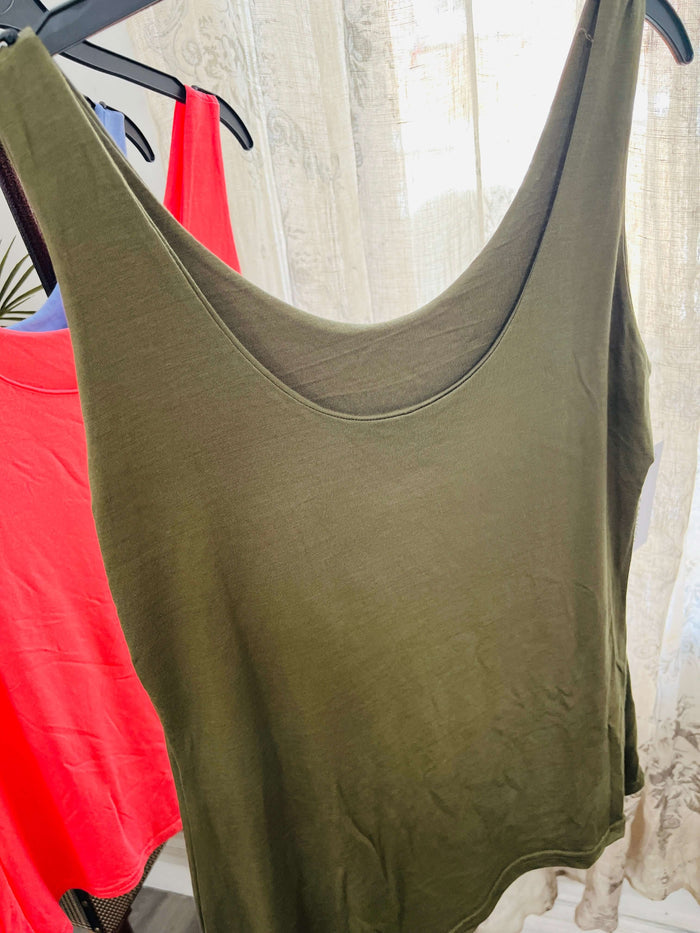 Womens Scoop Neck Vest Top