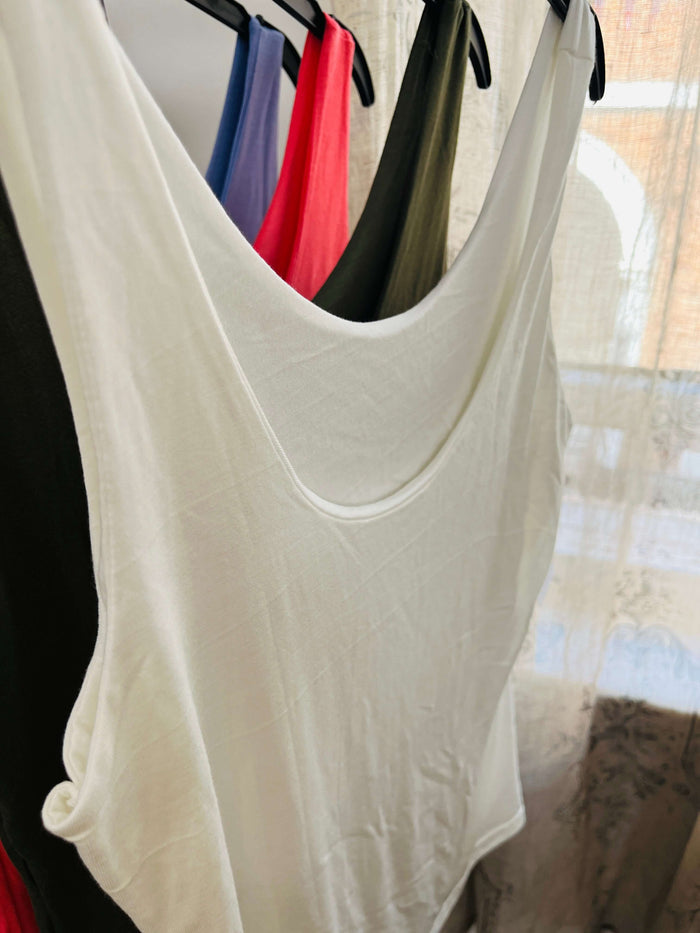 Womens Scoop Neck Vest Top