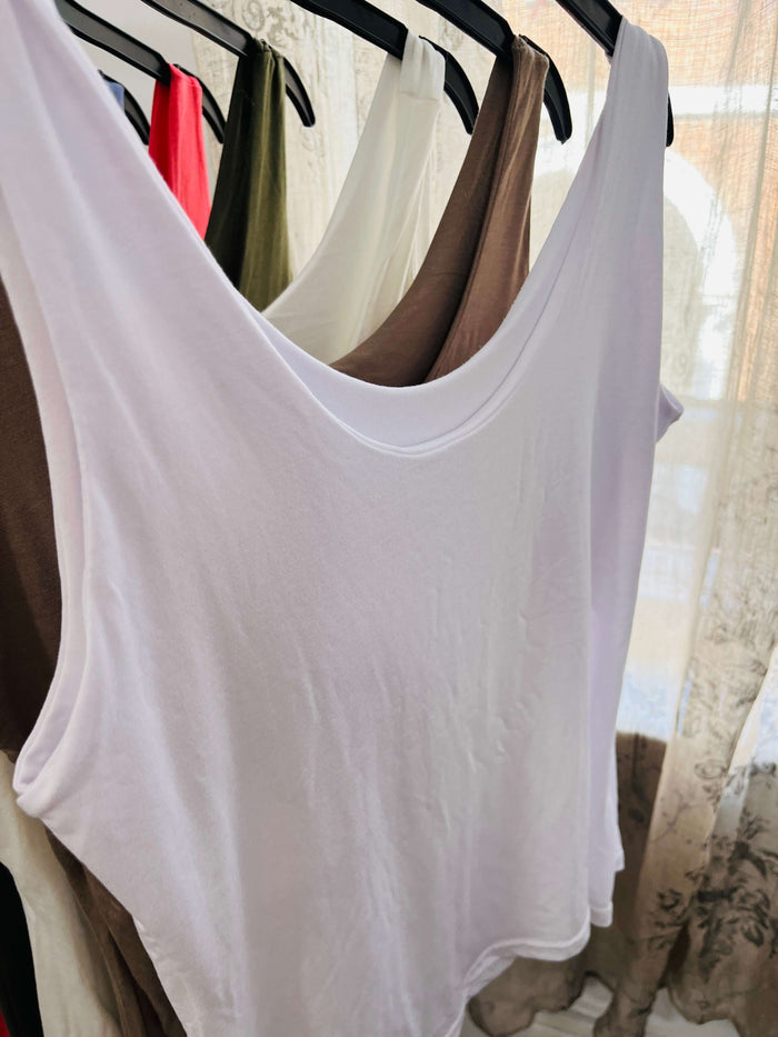 Womens Scoop Neck Vest Top