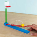 Wooden tabletop basketball game