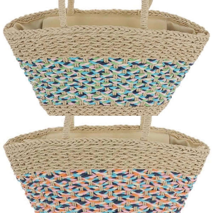 Woven Candy Stripe Bag