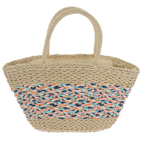 Woven Candy Stripe Bag