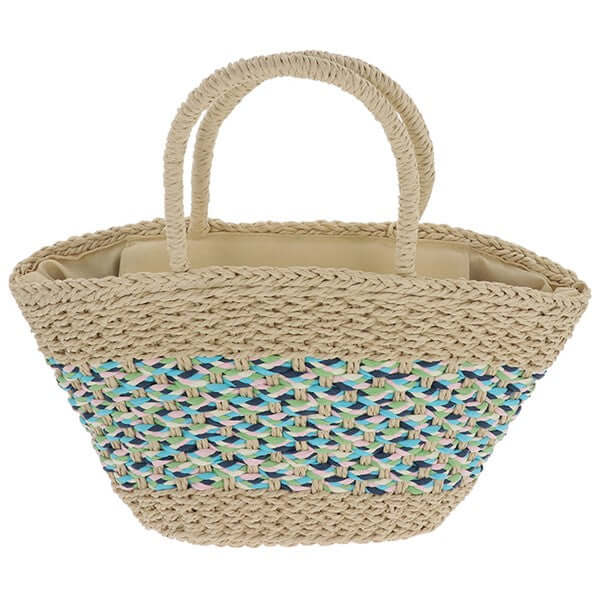 Woven Candy Stripe Bag