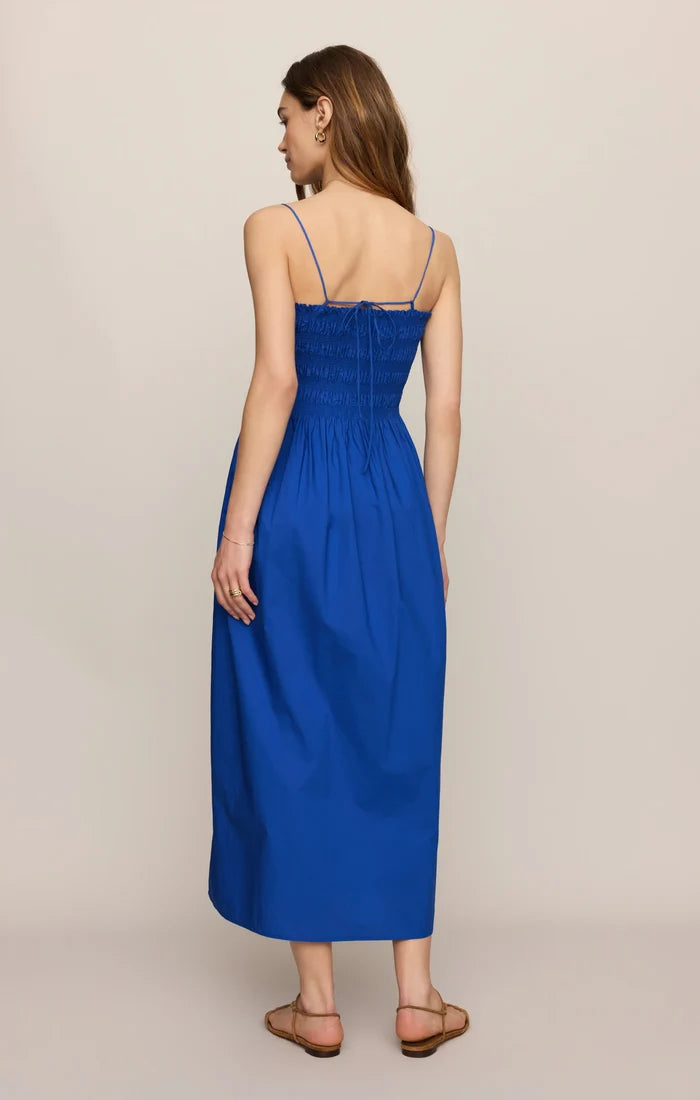 Z Supply Cornelia Poplin Maxi Dress - Cobalt