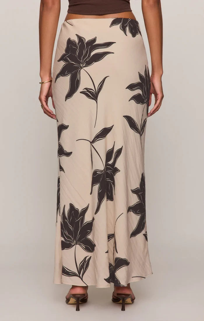 Z Supply Europa Clem Floral Skirt - Soft Ecru