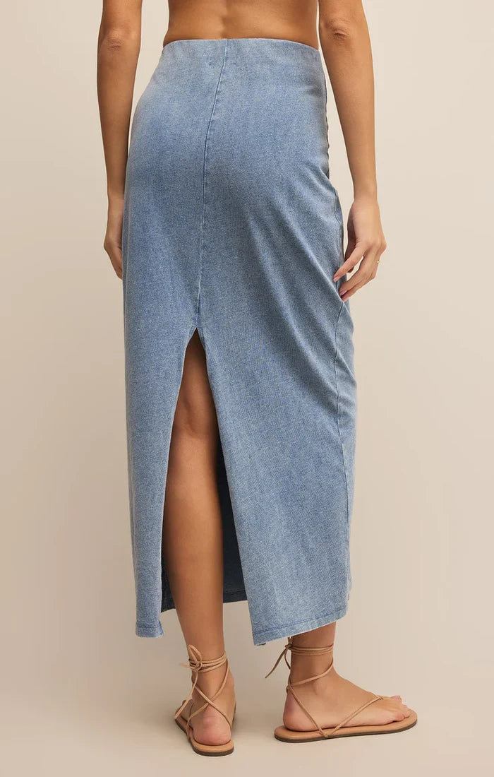 Z Supply Gail Skirt in Indigo