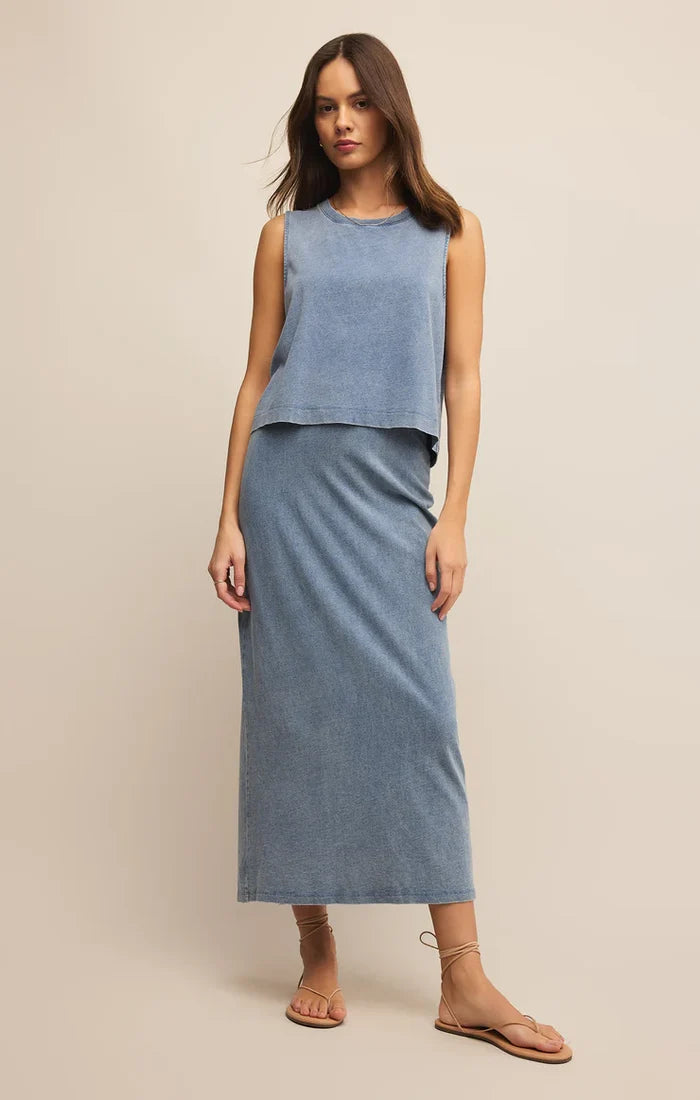 Z Supply Gail Skirt in Indigo