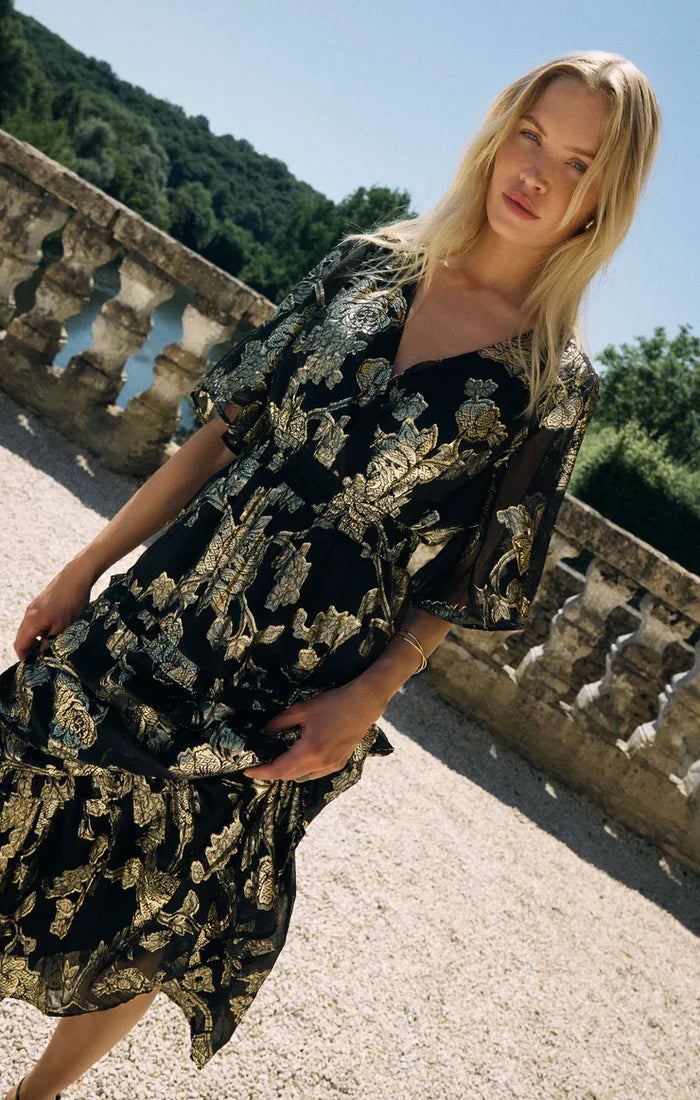 Z Supply Kiera Jacquard Maxi Dress