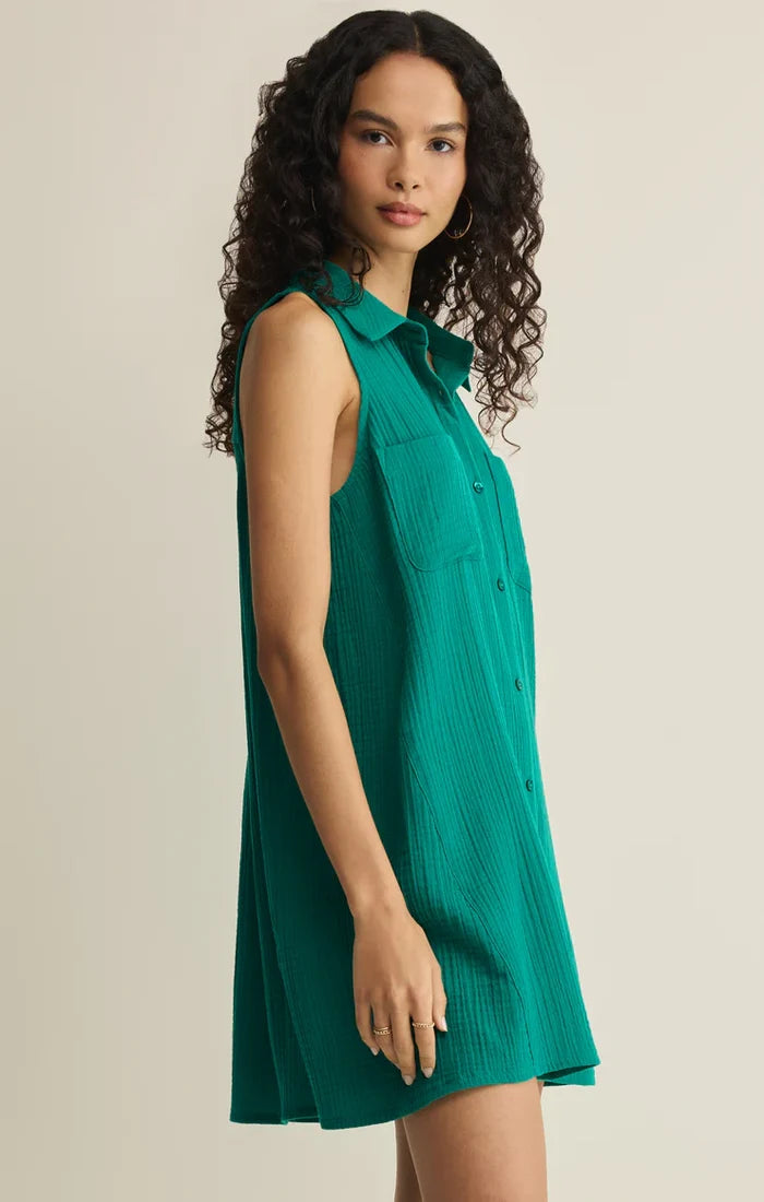 Z Supply New Light Mini Dress - Rainforest