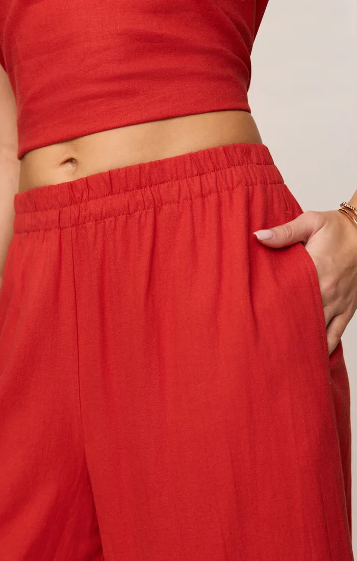 Z Supply Scout Linen Pant - Chili Pepper
