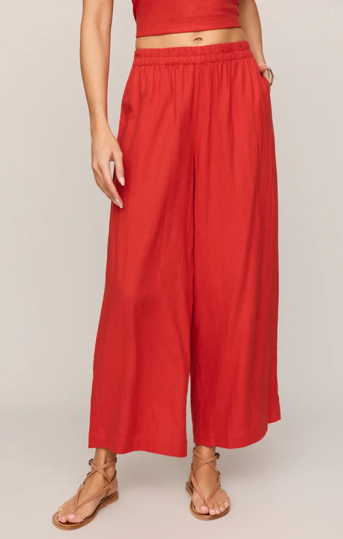 Z Supply Scout Linen Pant - Chili Pepper