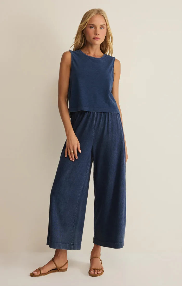 Z Supply Sloane Jersey Denim Muscle - Indigo
