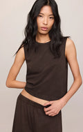 Z Supply Sloane Jersey Muscle - Dark Chocolate