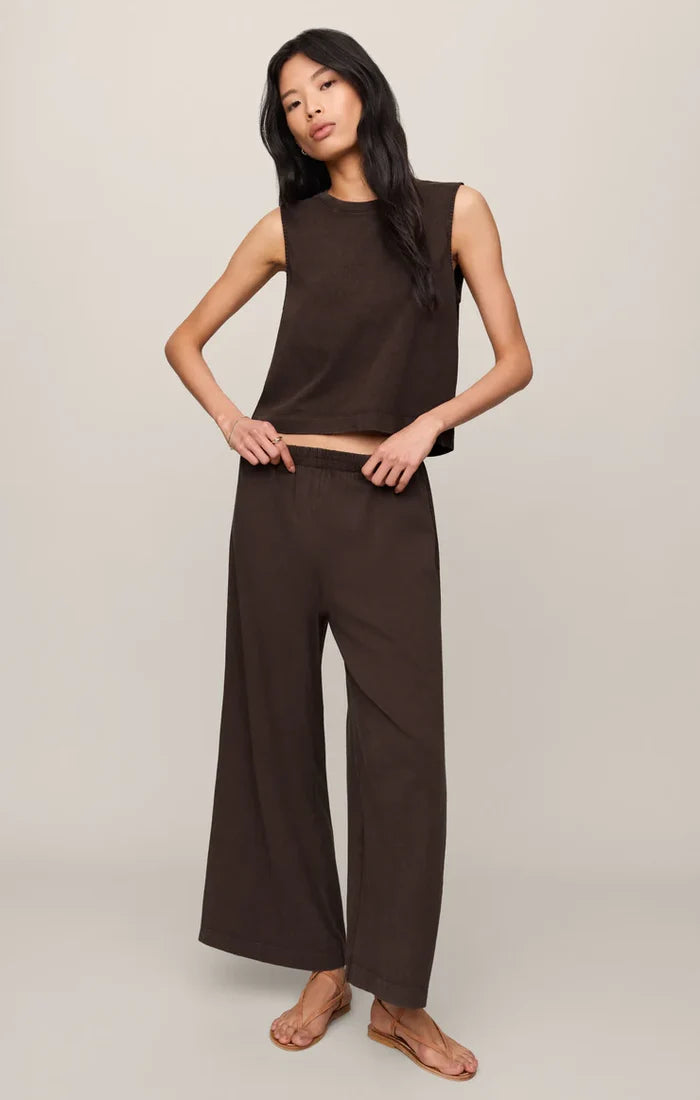 Z Supply Sloane Jersey Muscle - Dark Chocolate
