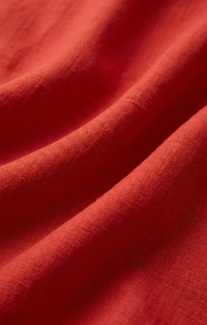 Z Supply Sloane Linen Top - Chili Pepper
